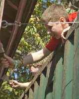 Chris and Denis Paint Eaves