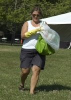 Lisa pitches in too