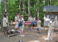 Folding flag