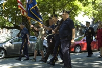 Ben Helps Vets with Color Guard