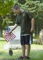 Thom plants flag
