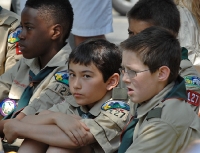 Concentration at Memorial Ceremony