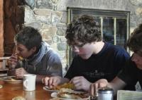 Dining at Joe Dodge Lodge